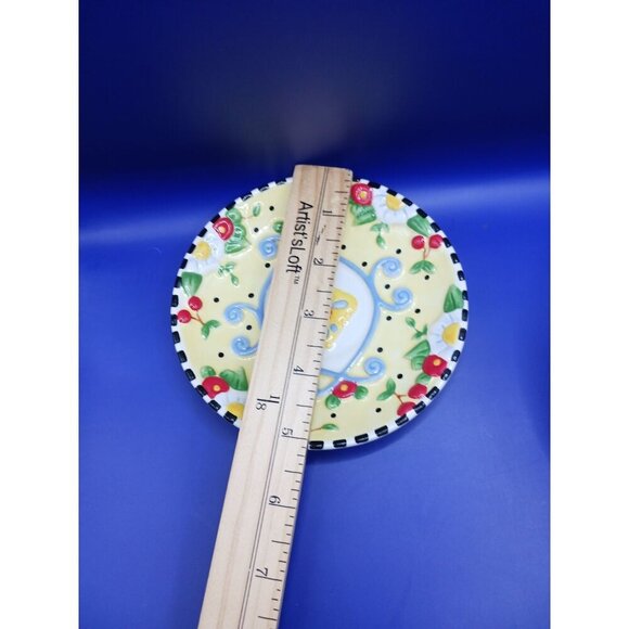 Mary Engelbreit Floral Ceramic Cup & Saucer Set muticolor - Picture 10 of 11